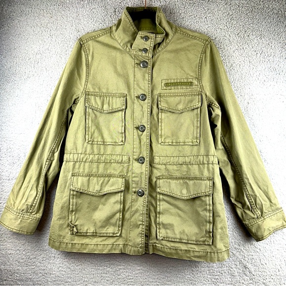 Madewell Jacket Womens Large Green Catskills Outbound Utility Sustainable Coat - Picture 1 of 8